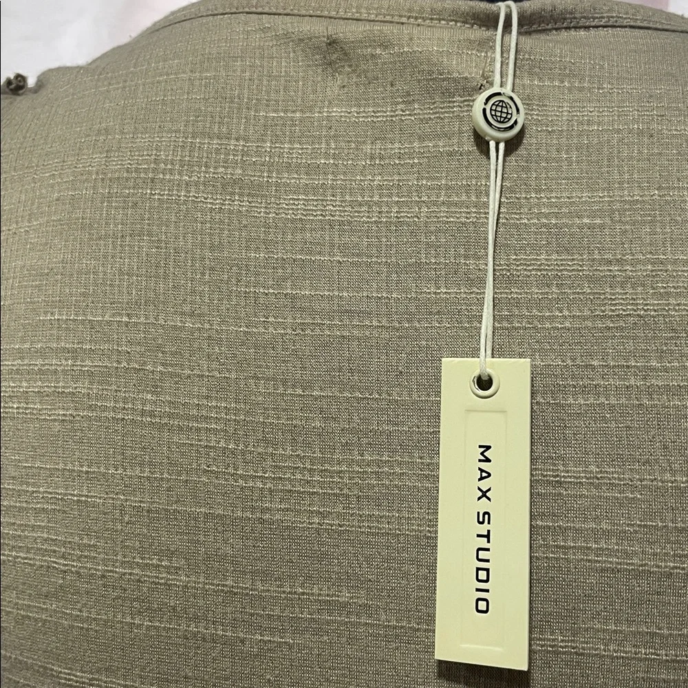 Max Studio Taupe Textured Dress - Picture 6 of 7